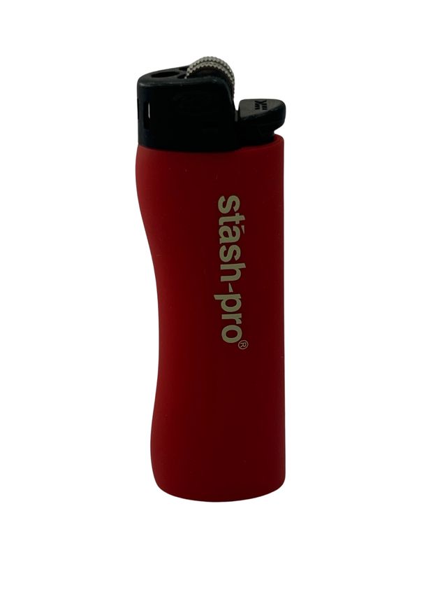Stash-Pro Premium Silicon Finish Electronic Refillable Lighter | Colour May Vary