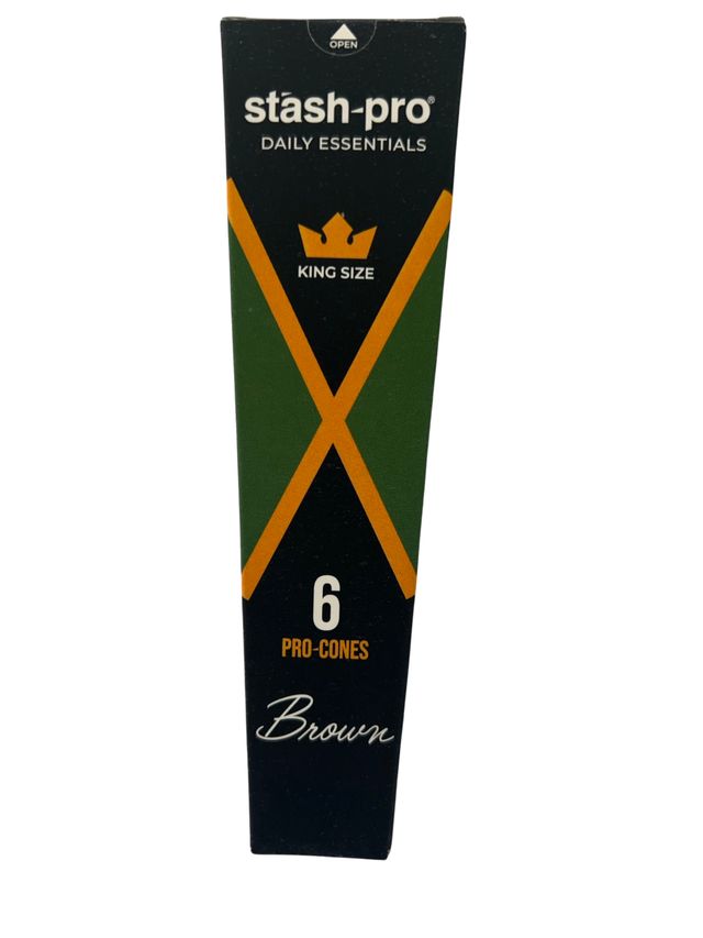 Stash-Pro Pre-Rolled Cones - Brown (Assorted Packaging) 6 pc Combo