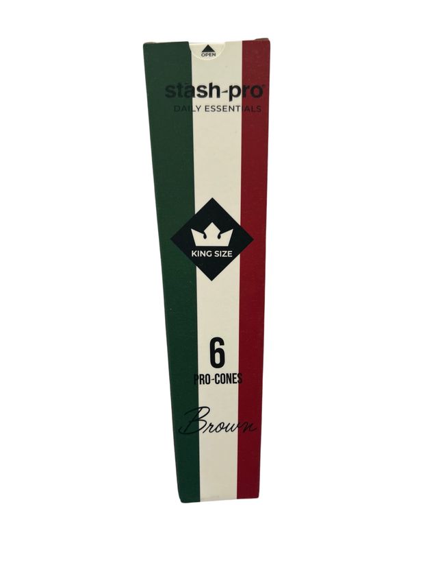 Stash-Pro Pre-Rolled Cones - Brown (Assorted Packaging) 6 pc Combo