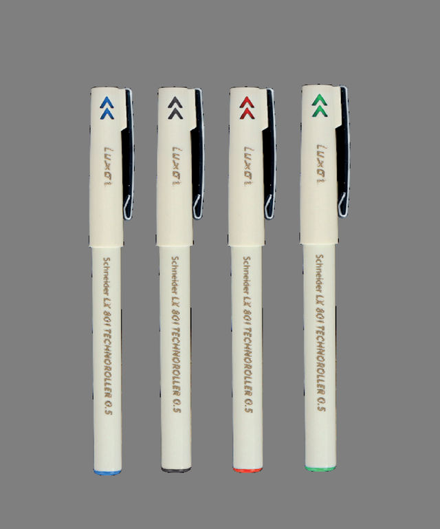 Luxor Schneider Lx 801 Technoroller|Roller Ball Pen|Pack Of 3 Blue |Needle Tip| 0.5Mm|100% German