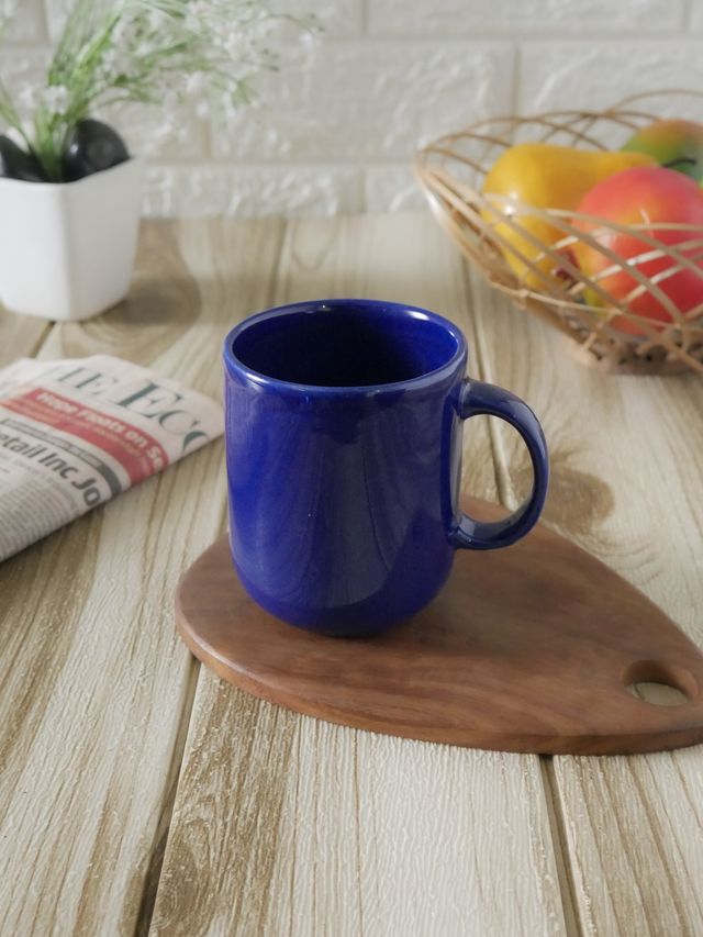 Femora Ceramic Royal Blue Coffee Mug 320 ml | Espresso Coffee Mug