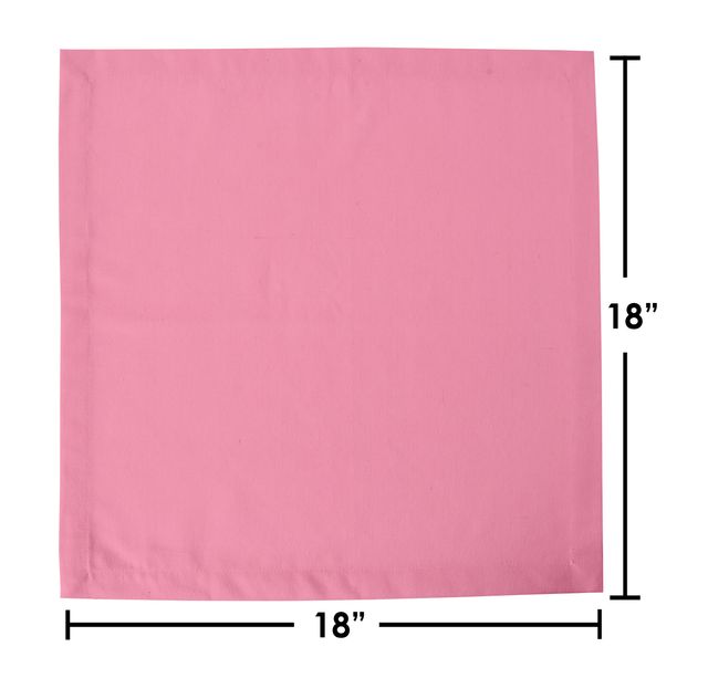 Lushomes Cloth Napkin - Baby Pink | Mitted Corners | 18 x 18 inch | 45 x 45 cm