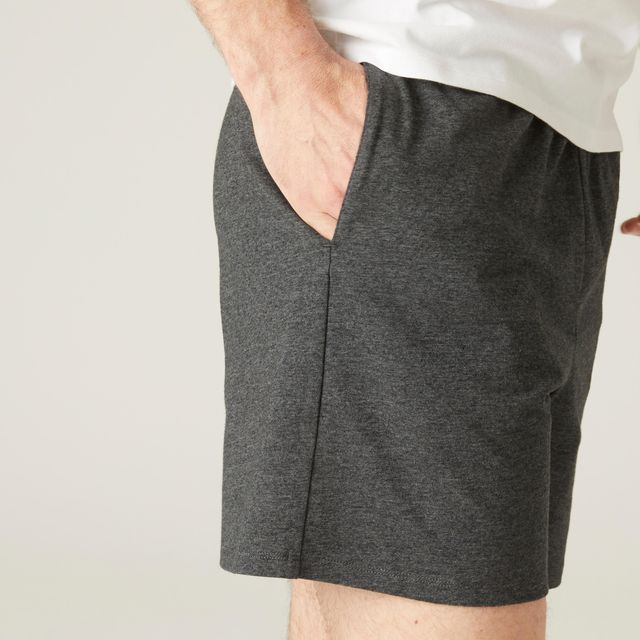 Decathlon Men Cotton Gym Shorts - Dark Grey | XL