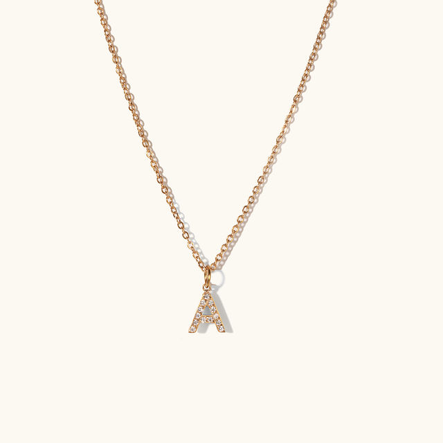 ZAISHA 18K Gold Plated Dainty Initials Necklace (A) | Birthday | Anniversary | Valentines gift