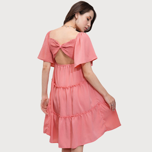 tokyo talkies fit and flare dress Tokyo Talkies Women Fit and Flare White Above Knee/Mid Thigh Length Dress