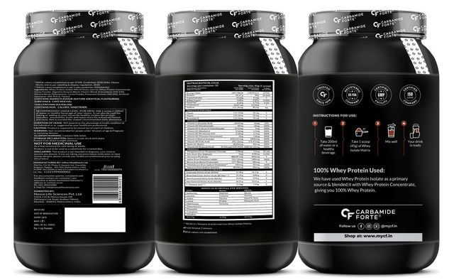 Carbamide Forte Whey Isolate Matrix Belgian Chocolate Flavour