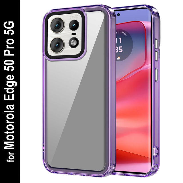 Zapcase Back Cover for Motorola Edge 50 Pro 5G | Space-Purple