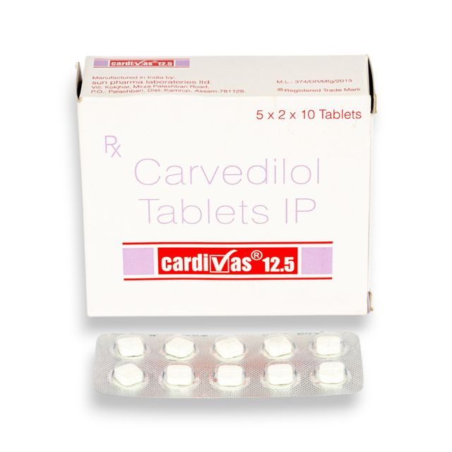 Cardivas 12.5 Tablet