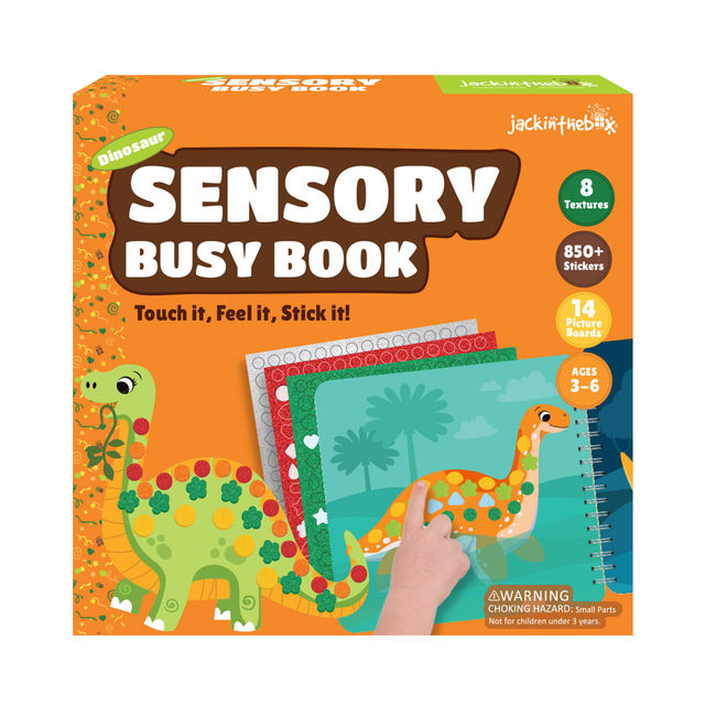 Jackinthebox Sensory Busy Book - Dinosaurs Art & Craft Kit