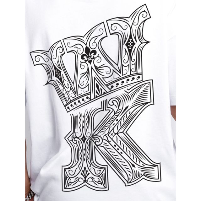 De Tees Men's Oversize T-shirt | M-OST-WHITE-KING | White - L