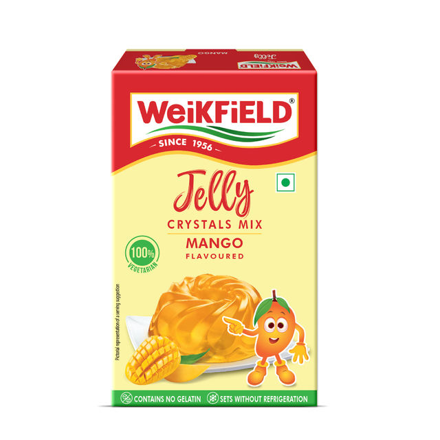 Weikfield Jelly Crystals Mango Flavour Carton(90gms) & Weikfield Jelly Crystals Delicious Orange Flavor Carton(90gms) Combo