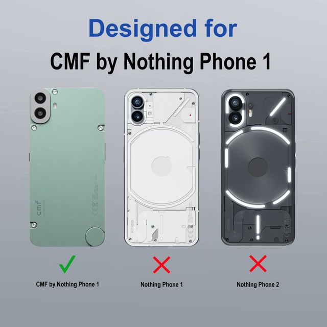 Zapcase Back Cover for CMF by Nothing Phone 1 | Space-Black