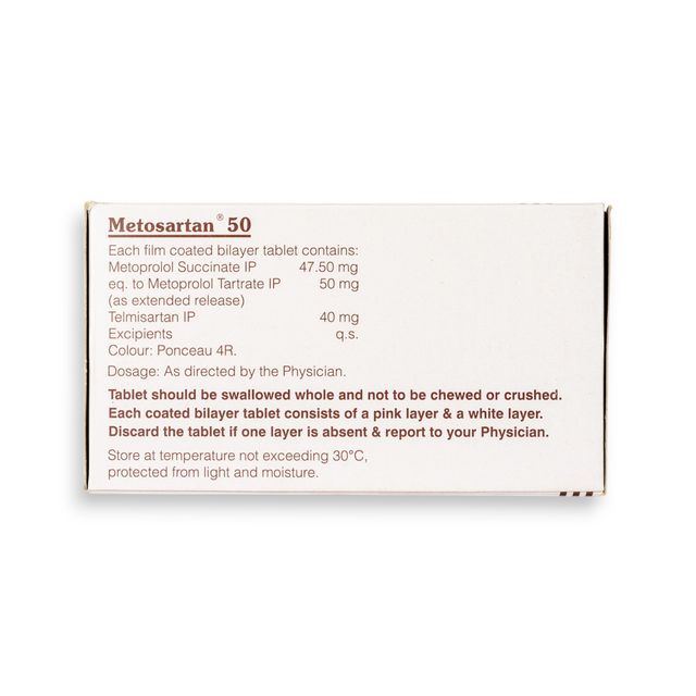 Metosartan 50 Tablet Er