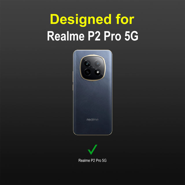 Zapcase Back Cover for Realme P2 Pro 5G | Magic-Black