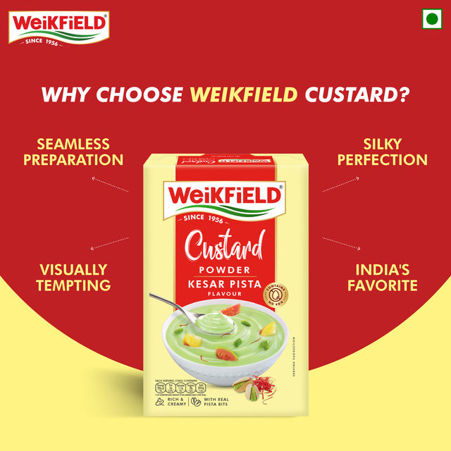 Weikfield Custard Powder Butterscotch Flavoured Carton(75gms) & Weikfield Custard Powder Kesar Pista Flavor Carton(75gms) Combo