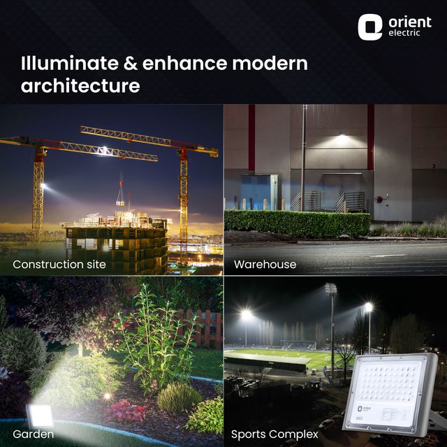 Orient Electric Razor Flood Light 30W|IP65 Waterproof LED Flood Light|Wide Beam Angle|Cool White