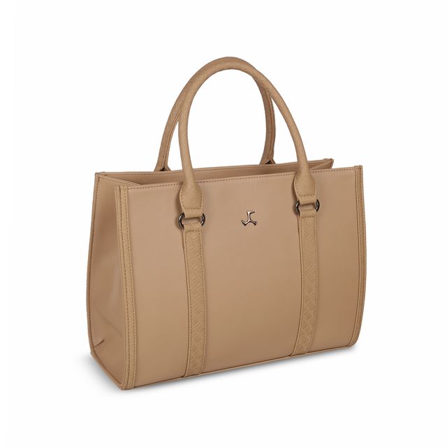 Mochi Women's Pu Satchel Bag | 66-429-20 | Beige