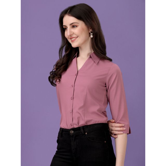 Sheetal Associates Women's Relaxed Casual Shirt | 15027 | Pink - M