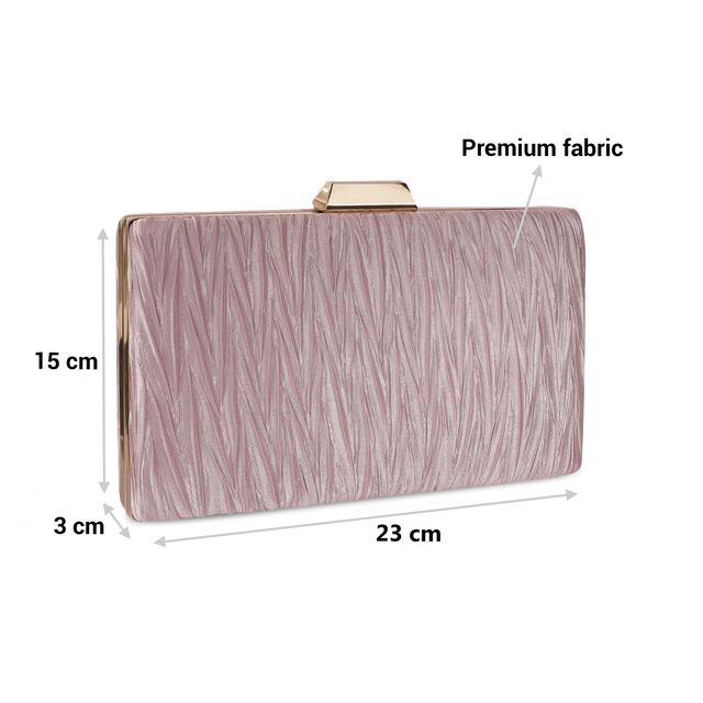 Mochi Women's Party Clutch | 38-128-52 | Rose Gold