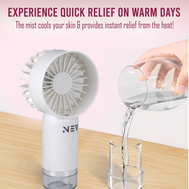 Nev Aero Mist Portable Fan With Mist Handheld Design
