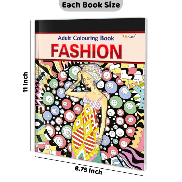 Fashion - Adult Colouring Book - Colouring Book for Adults | Book for Mindfulness and Relaxation