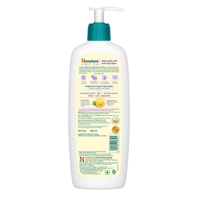 Himalaya Baby Lotion With Pure Cow Ghee For Kids | 0+ months