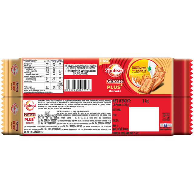 Sunfeast Glucose Plus 1 kg Combo