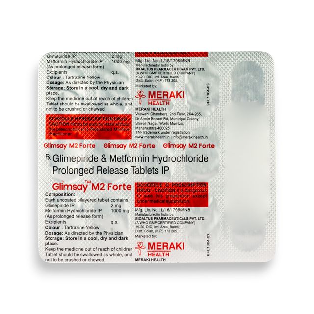 Glimsay M2 Forte Tablets PR