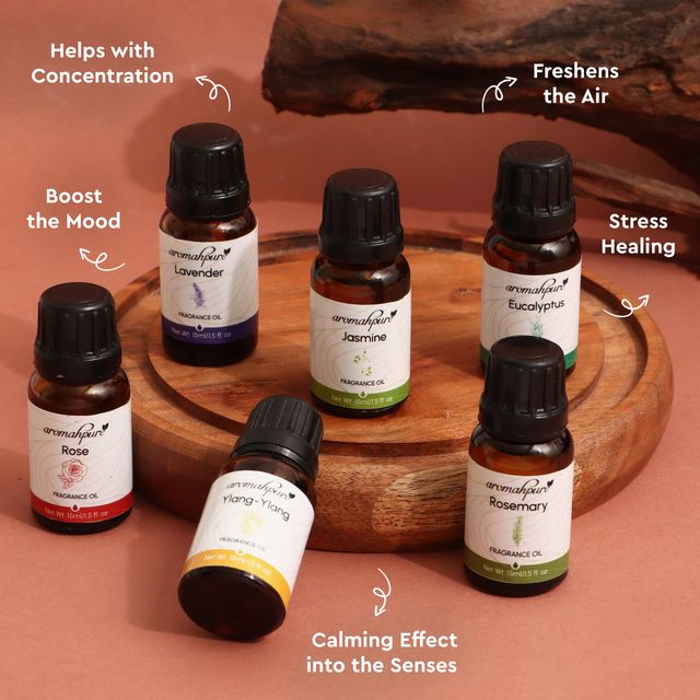 Aromahpure Fragrance Oil - Floral Series | Set of 6 | Aroma Oil for Home Fragrance
