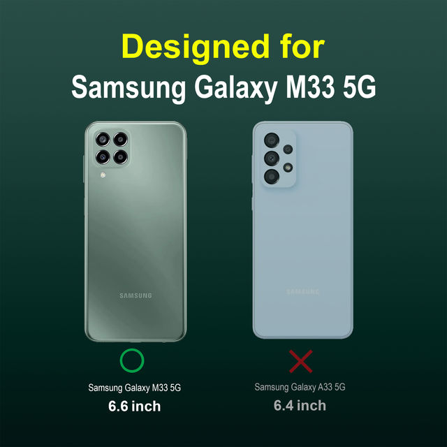 Zapcase Back Cover for Samsung Galaxy M33 5G | Magic-DarkGreen