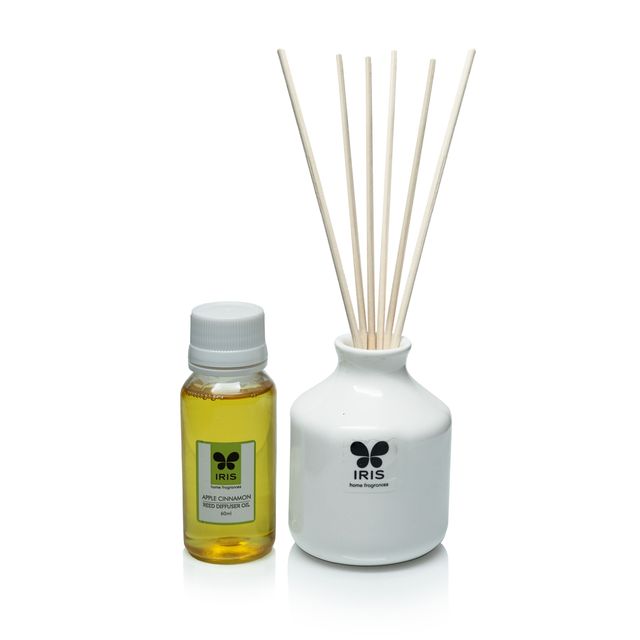 IRIS Apple Cinnamon Reed Diffuser Set | Reed Diffuser Gift Sets| Rakhi Gift for Brother & Sister