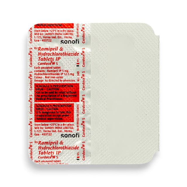 Cardace H 5 Tablets