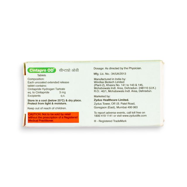 Cintapro OD Tablets ER