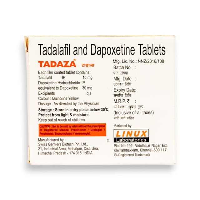 Tadaza 10/30mg Tablet