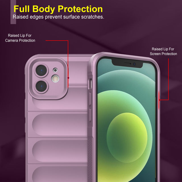 Zapcase Back Cover For Apple Iphone 12 (Magic-Lavender)