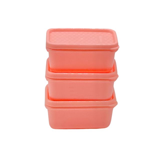 Mahaware Polka Container | Easy Storage Container| 125 ml | Set of 3
