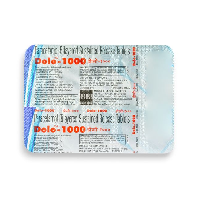 Dolo 1000mg Tablet