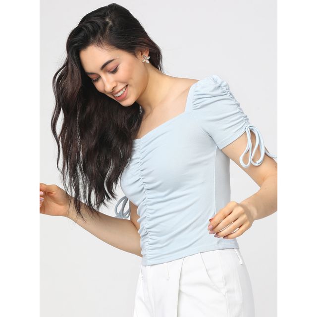 Tokyo Talkies Women's Striped Regular Top | Multicolour - XL
