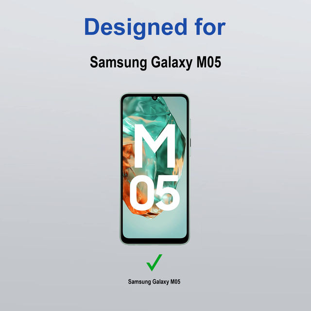 Zapcase Edge To Edge Tempered Glass for Samsung Galaxy M05 | Clear
