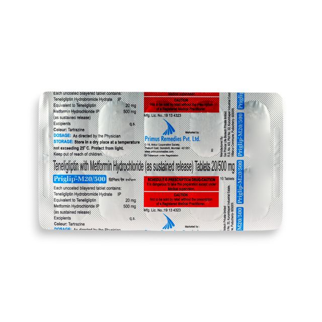 Priglip-M20/500 Tablets SR