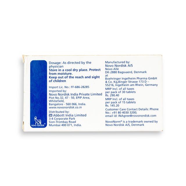 NovoNorm 0.5mg Tablets