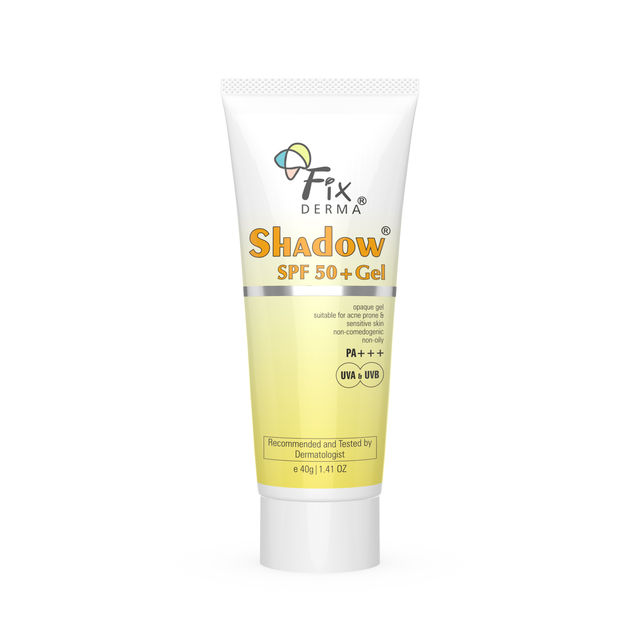Fixderma Shadow SPF 50+ Gel Sunscreen for Oily Skin | Lightweight Protection