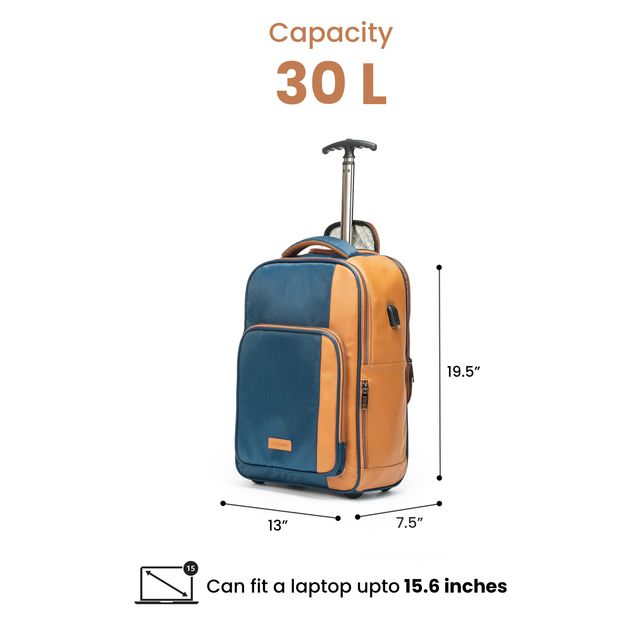 Assembly Jetson Laptop Trolley Backpack | Water Resistant - Blue