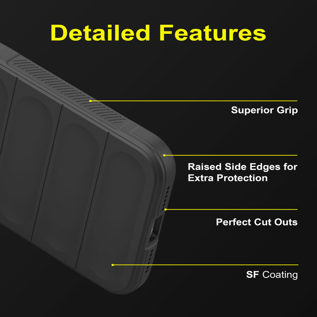 Zapcase Back Cover for Mi Redmi 13 5G | Magic-Black