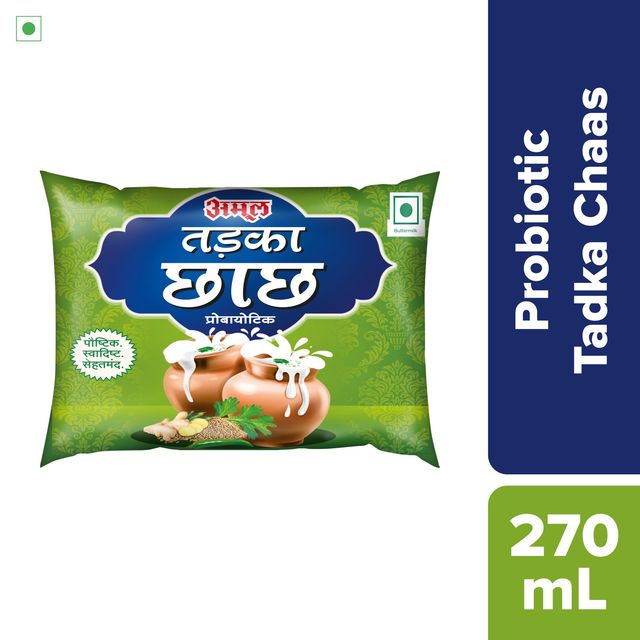 Amul Probiotic Tadka Chaas 270 ml Combo