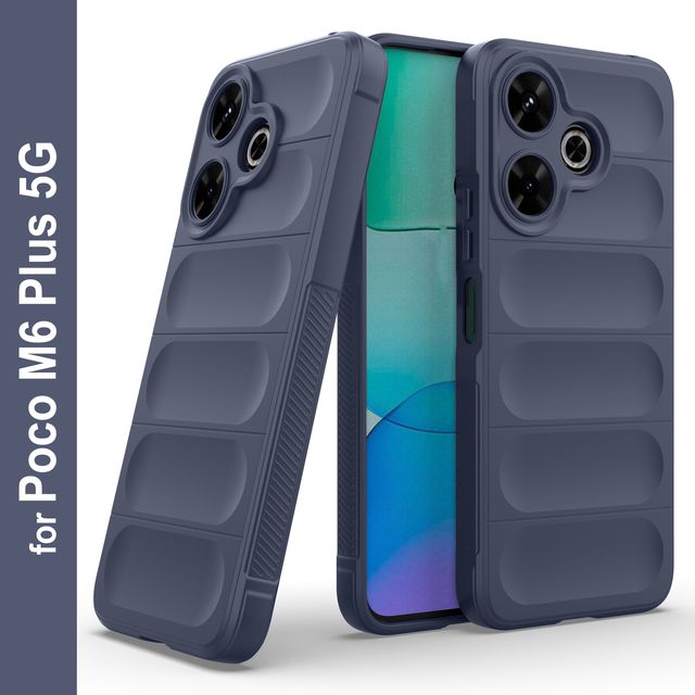 Zapcase Back Cover for POCO M6 Plus 5G | Magic-Sapphire