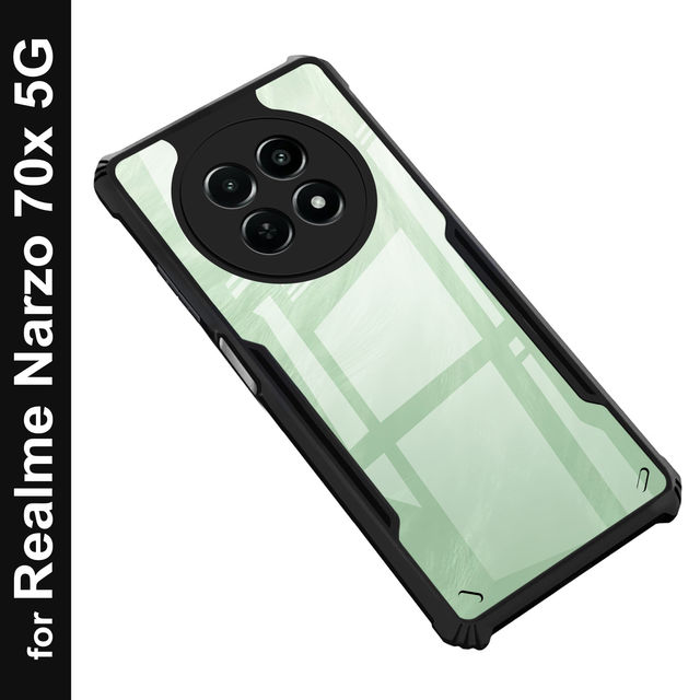 Zapcase Back Cover for Realme Narzo 70x 5G | Matte-Black