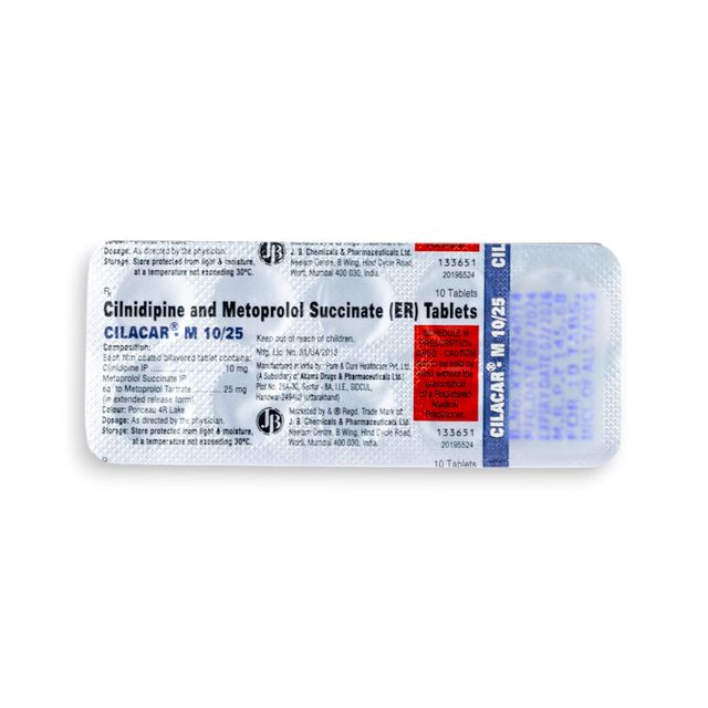 Cilacar M 10/25 Tablet