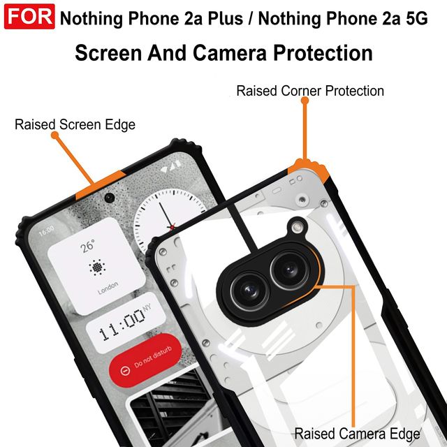 Zapcase Back Cover for Nothing Phone | Matte-Black