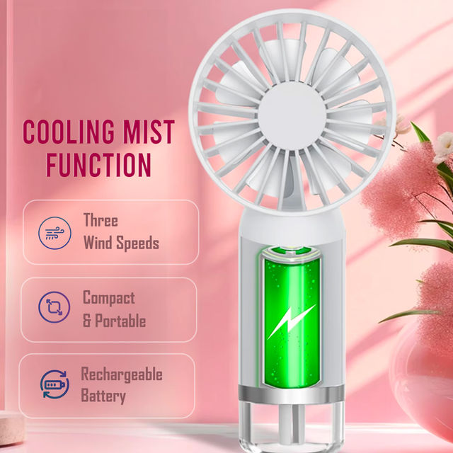 Nev Aero Mist Portable Fan With Mist Handheld Design